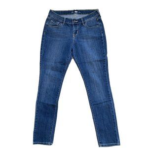 Old Navy Women's 2S Short Original Mid-Rise Skinny Stretch Denim Blue Jeans EUC